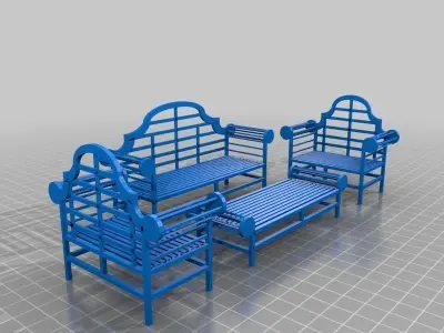 Lutyens bench Free 3D print model