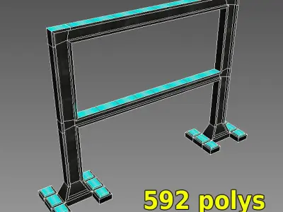 Scifi Laboratotry Pack - 8 Models Low-poly 3D model