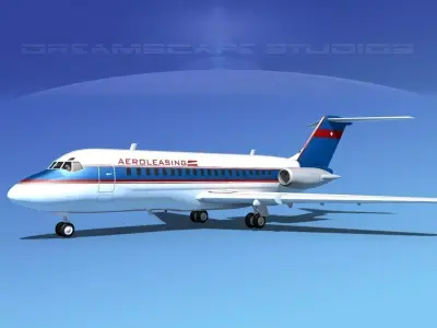 Doulgas DC-9-20 Aero Leasing 3D model