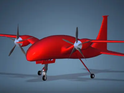 Bayraktar Akinci  UCAV Drone 3D model