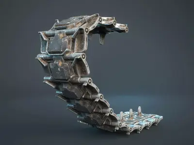 M113 APC Track Link T130 T130E1 3D-Models Set Low-poly 3D model