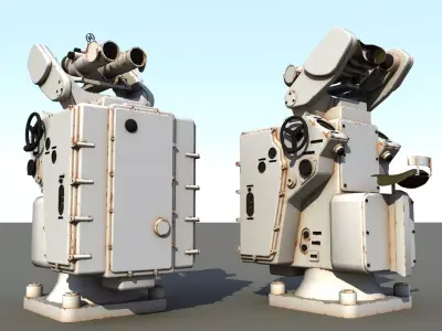 Bismarck Searchlight Director Free 3D model