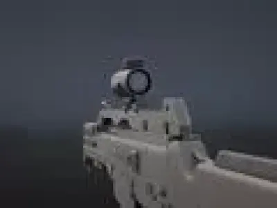 Game-Ready Low-Poly Tactical Rifle Realistic PBR Military Weapon Low-poly 3D model