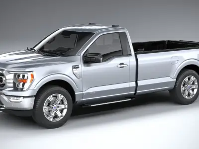 Ford F150 XLT Regular cab 2022 3D model