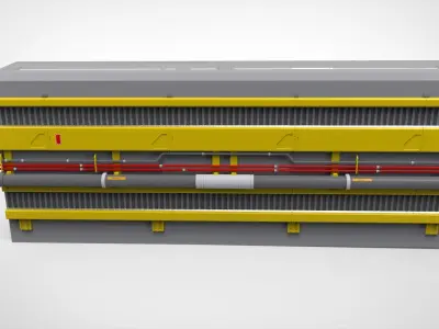 sci-fi Architecture kitbash 51 3D model