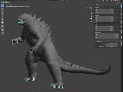 Godzilla 2014 Free 3D model