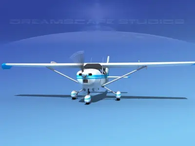 Cessna 172 Skyhawk STOL V08 3D model