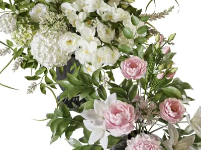 Flower Set 123 Free 3D model