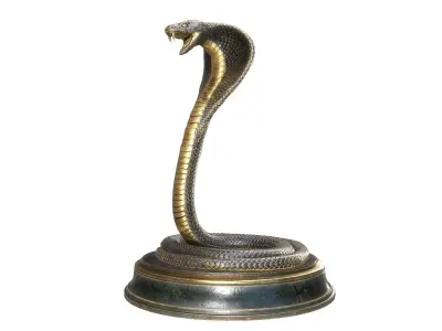 Snake Cobra Sculpture 3D model