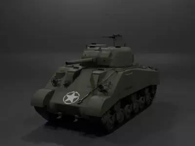 M4 Sherman Medium Tank Free 3D model