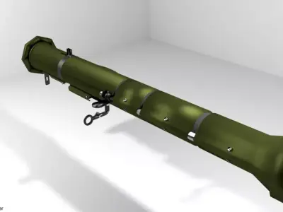 Rocket Launcher - Shoulder-fired - AT-4 3D model