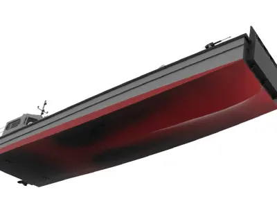 LCVP landing craft vehicle personnel 3D model