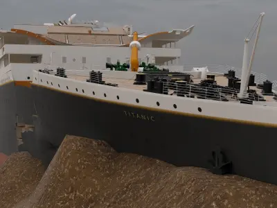 RMS Titanic Wreck 3D model