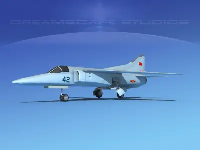 Mig-27 Flogger LP China Low-poly 3D model