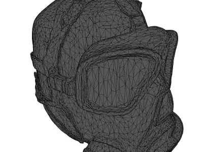 Realistic Military Gas Mask Model 3D model