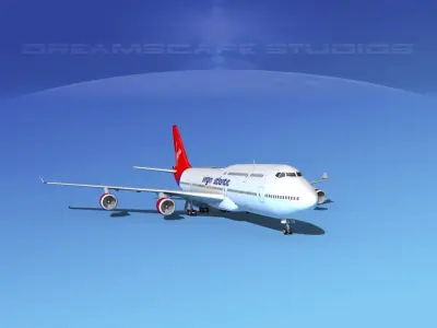 Boeing 747-8I Virgin Atlantic 3D model