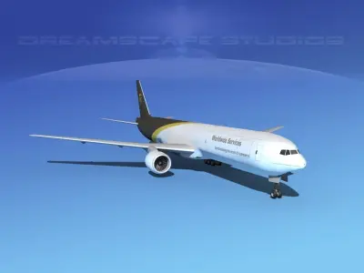 Boeing 777-300 MP UPS 3D model