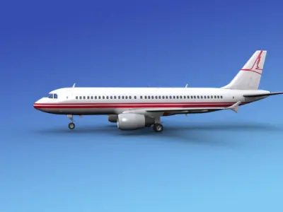 Airbus A320 Corporate 3 3D model