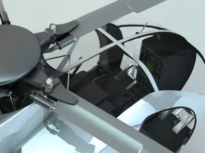 MD-500 Model 369D NOTAR Helicopter 3D model