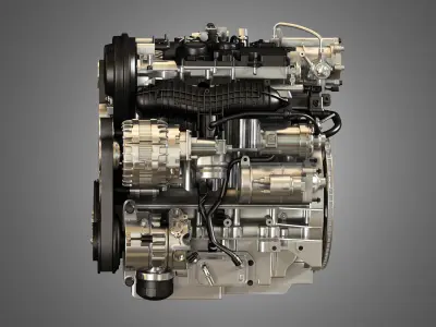 S60 T6 Drive  - E 4 Cylinder Turbocharged Petrol Engine 3D model