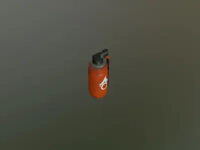 Fire grenade Free low-poly 3D model