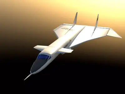 XB 70 Mach 3 Bomber 3D model