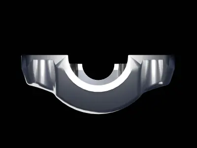 V6 Engine Oil Pan Dimension Accurate 3D Model Low-poly 3D model