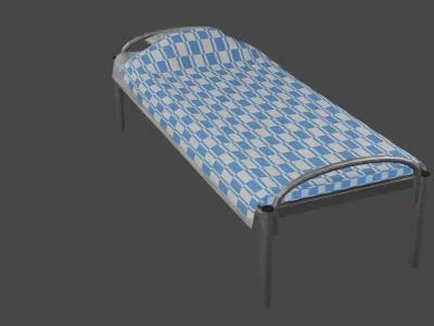 Simple Bed Free 3D model shop