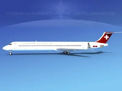 McDonnell Douglas MD83 Odette Airways 3D model