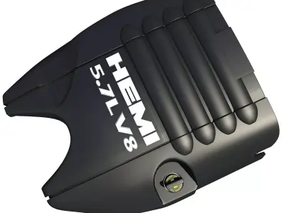 Black Engine Cover 088 3D model