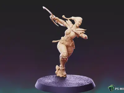 Dark Space Elves - Witches - Pose 5 3D print model