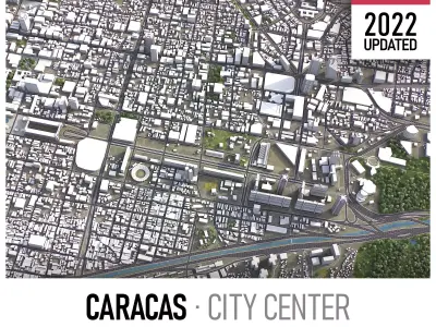 Caracas Low-poly 3D model