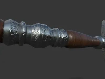 Sword 1 Low-poly 3D model