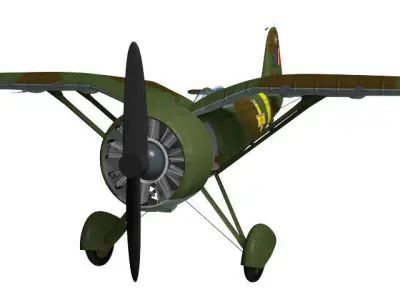 PZL P24e 3D model