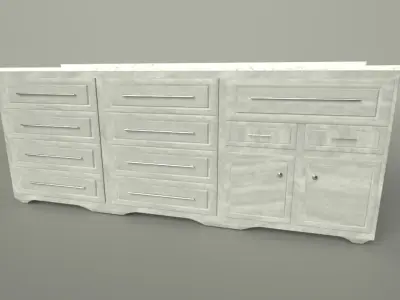 Wooden drawer Free 3D model buy
