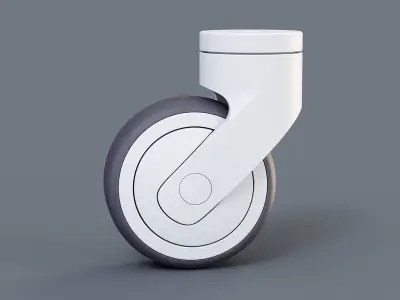Caster Wheel Brakeless 2 3D model