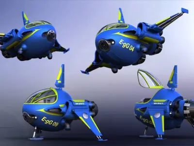 fighter aeroplane 3d model for games AP003 3D model