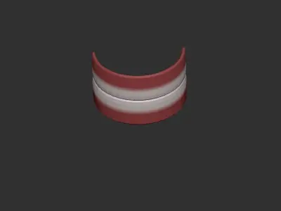 very simple stylized teeth Free low-poly 3D model
