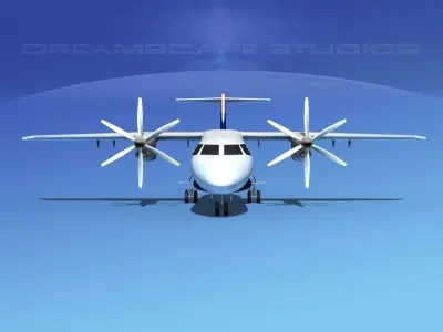 Dornier 328-130 Delta Connection 3D model