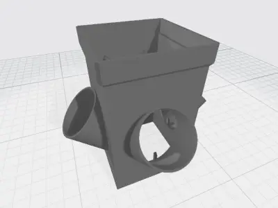 Modular hydroponic tower 3D print model