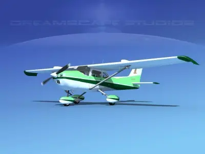 Cessna 172 Skyhawk STOL V07 3D model