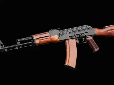 AK - AK74 Low-poly 3D model
