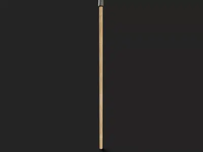 Fukuro Yari Japanese Weapon - Clean and Dirty Low-poly 3D model