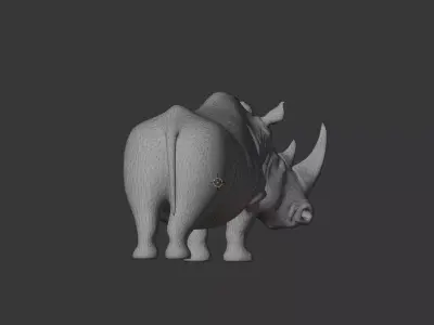 Rhino 3D scan print 3D model