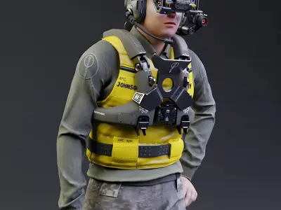 Combat Engineer Free 3D model