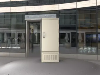 Electrical Distribution Cabinet 83 Low-poly 3D model