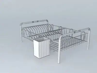 Drainer dishes Jewelry  Dish Drainer from Jewelry Free 3D model