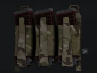 Ferro TEAR Front Flap Low-poly 3D model