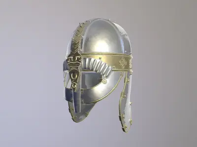 Knight Metal Helmet  3D model