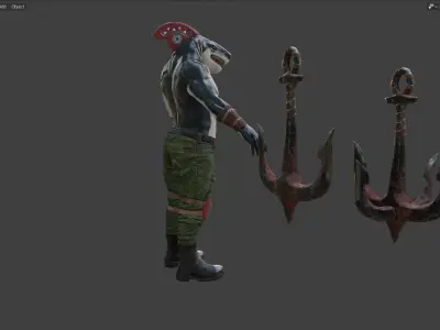 Killer Shark Low poly Free low-poly 3D model